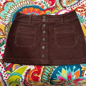 Free People mini corduroy skirt. Adorable